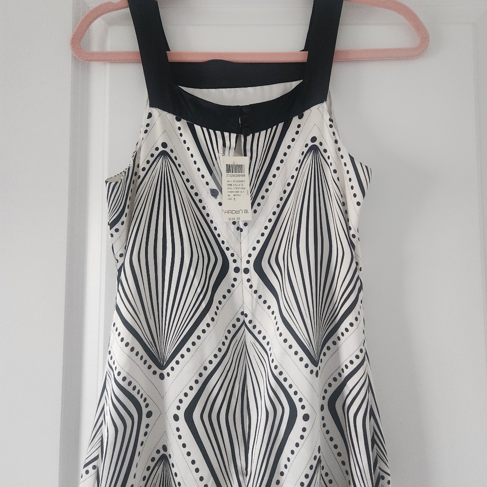 Arden B Black and White Geometric Dress - Picture 6 of 7